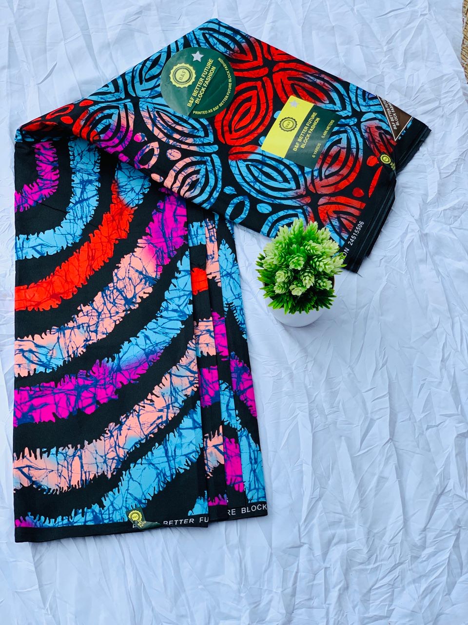 100% Cotton High-Quality Ankara Fabric – Made in Africa