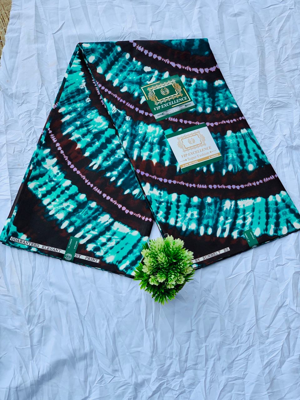 Vibrant tie-dye inspired Ankara
