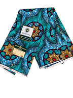 Vibrant geometric Mestar Wax Ankara print