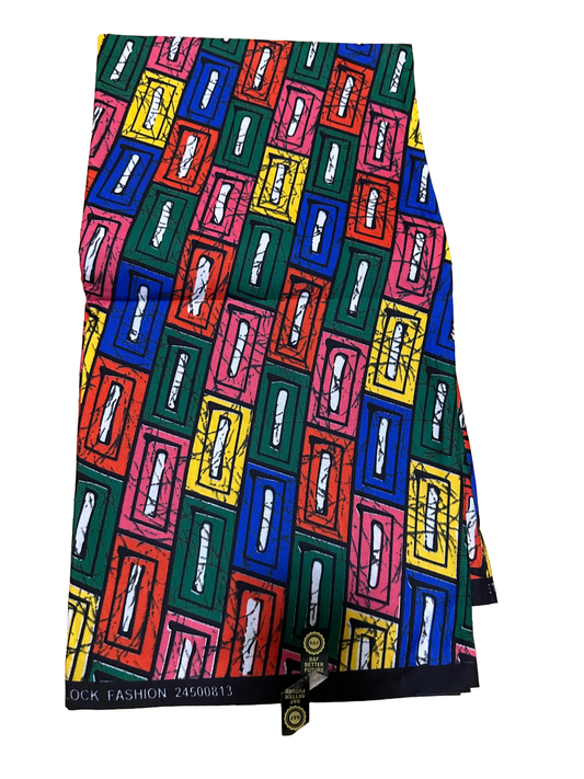 100% Ankara Fabric – Authentic African Wax Print