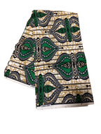 High Quality Green and Black Ankara Fabric