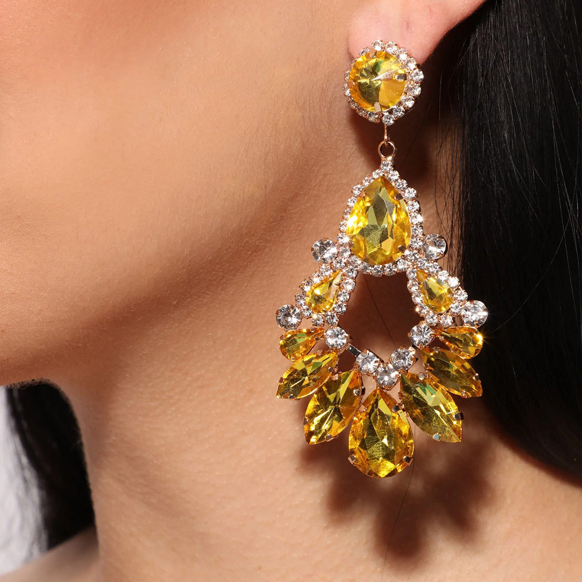 Yellow Fashion Earrings
