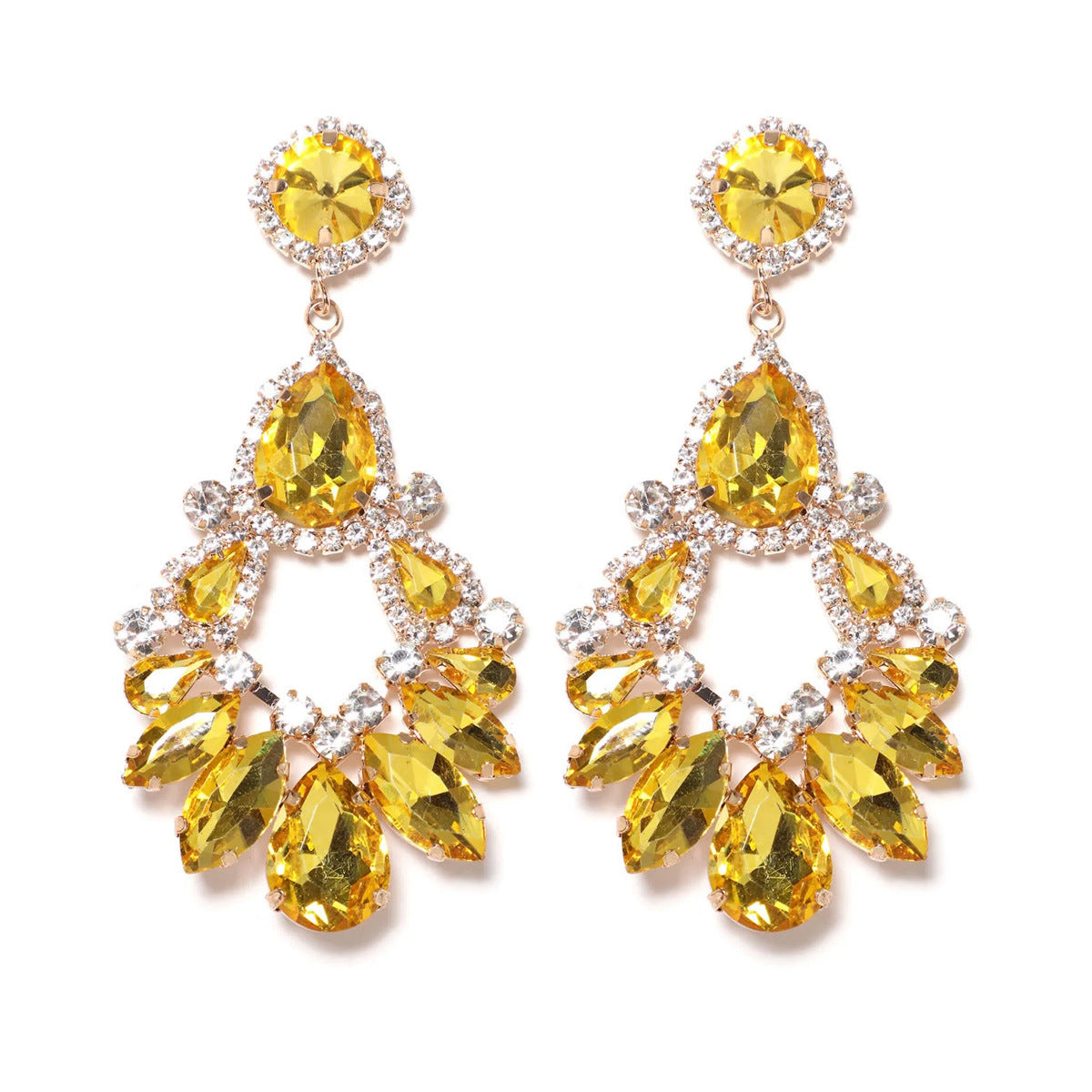 Yellow Fashion Earrings
