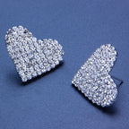 Stylish round golden stud fashion earrings