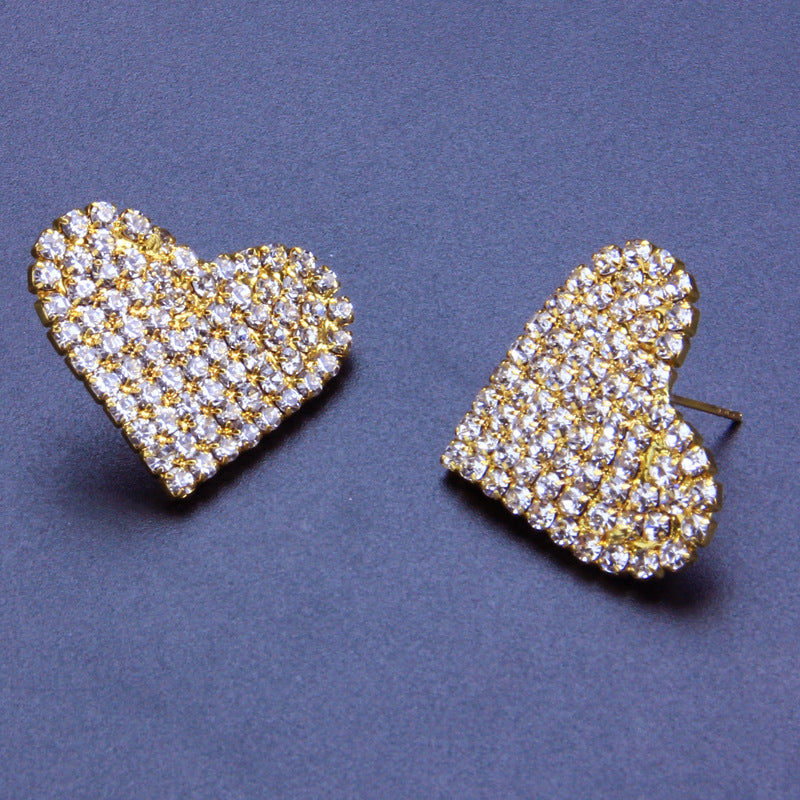  golden stud fashion earrings