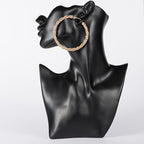 Lightweight silver and gold fashion hoop earrings styled for everyday and evening wear