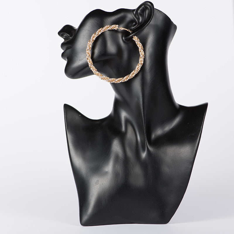 Lightweight silver and gold fashion hoop earrings styled for everyday and evening wear