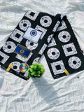 Classic black and white geometric pattern
