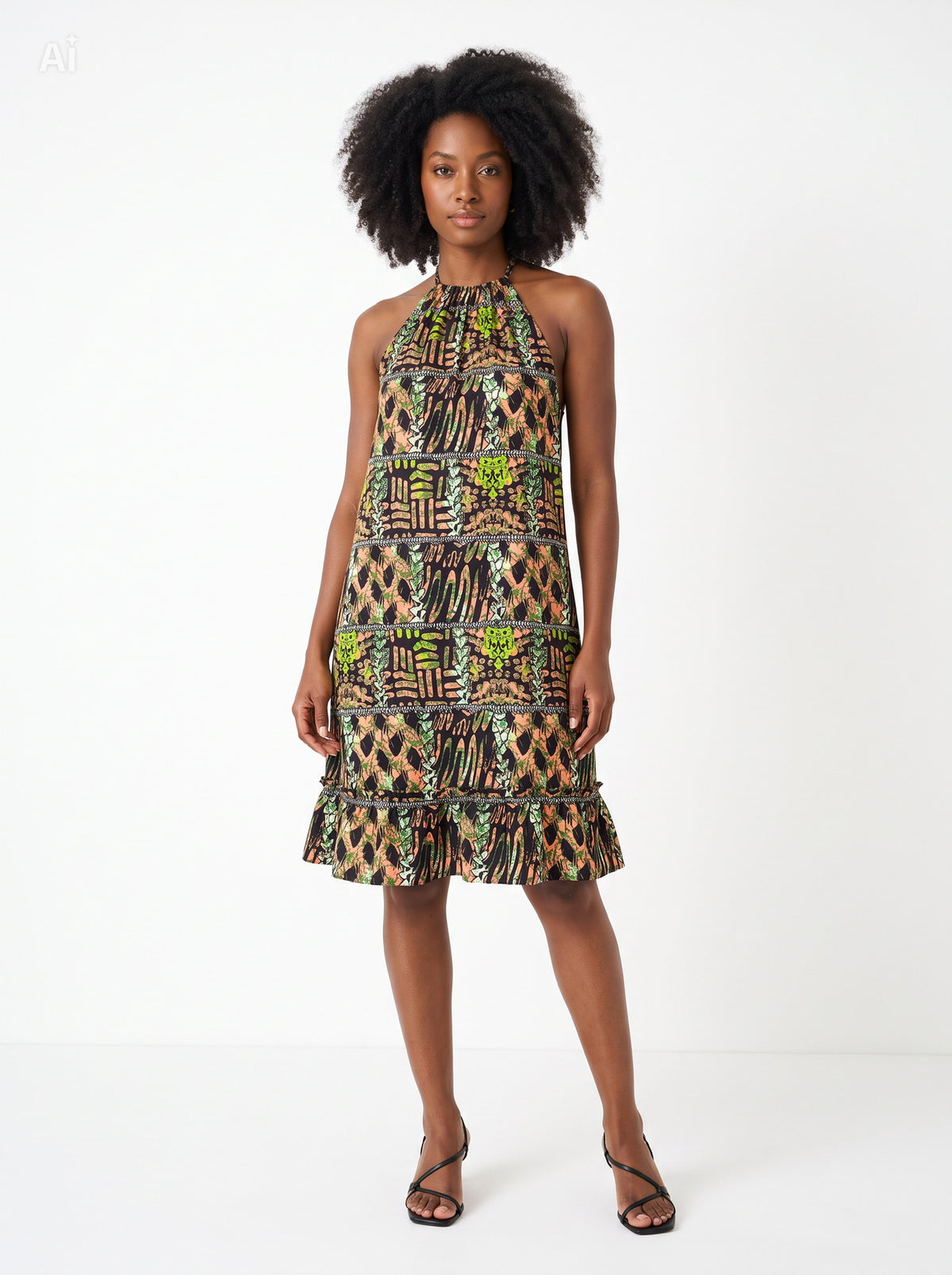 sleek ankara dress