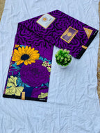 Vibrant floral patterned Ankara wax print