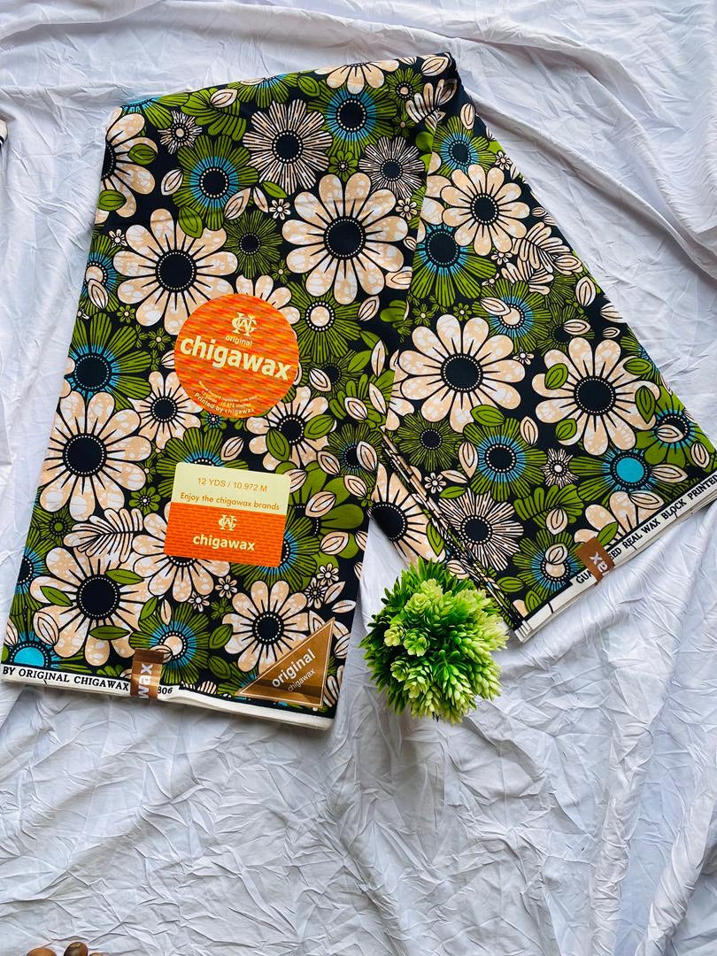 100% Cotton High-Quality Ankara Fabric – Made in Africa