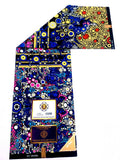 High Quality Blue and Yellow Bubble Print Ankara Fabric