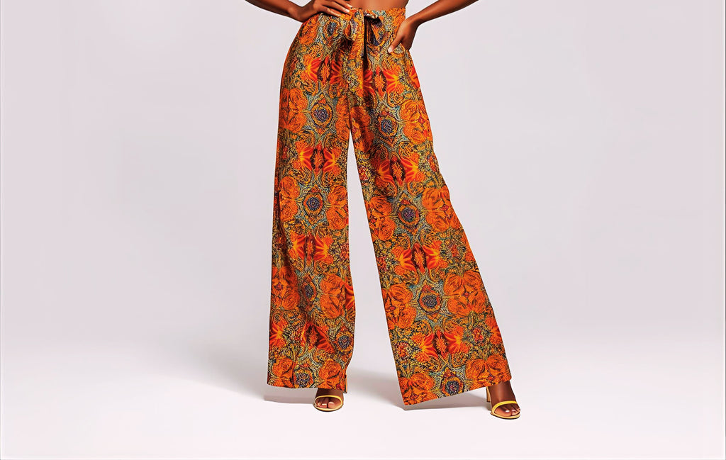 Ready-to-wear Ankara print trousers for ladies